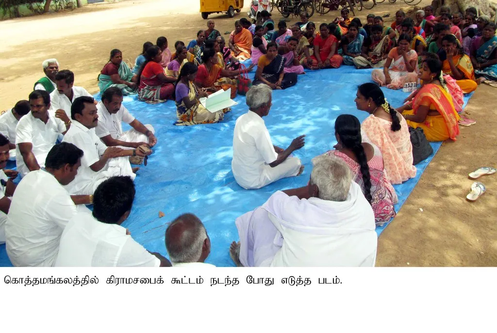  At a meeting of the Gram Sabha against hydrocarbon in 30 villages!